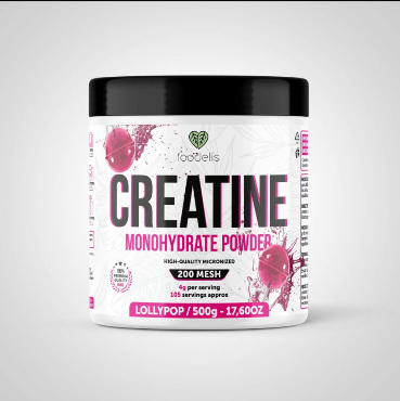 Foodelis Creatina Monohidratada en Polvo sabor Lollipop 500g